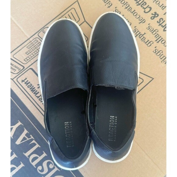 Kenneth Cole Reaction Womens Slip On Tennis Sneaker Size 8 Medium Black Flats - Picture 3 of 15
